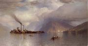 Colman Samuel Storm King on the Hudson oil painting